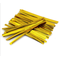 Wholesale Good Price 10cm Gold/Silver PET Vegetable Twist Tie For Packing